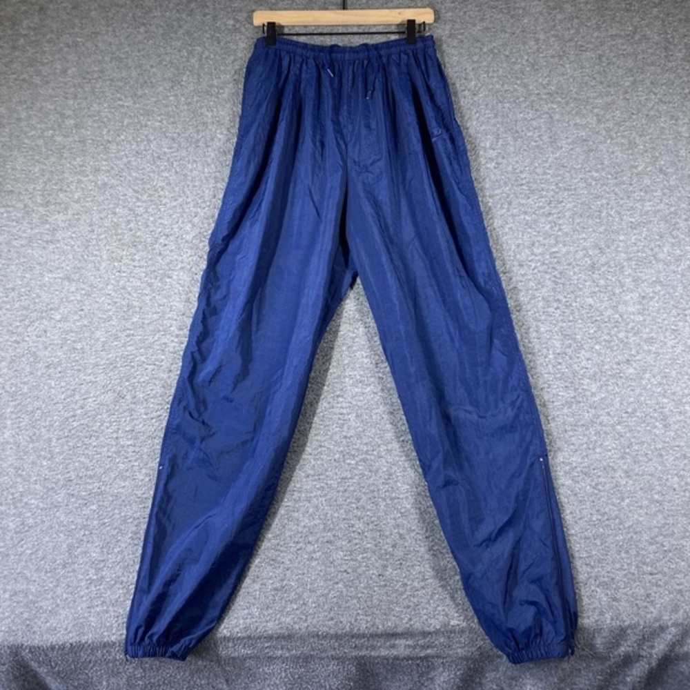Vintage Nike Pants Boy XL 16-18 Navy Blue Track Pants Streetwear Retro Zip Ankle